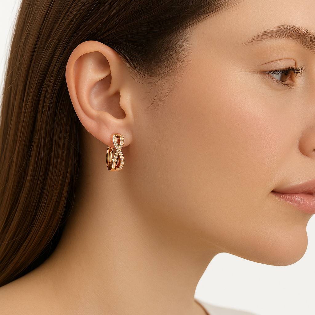 IMPERARI INFINITA – DIAMOND EARRINGS ROSE GOLD