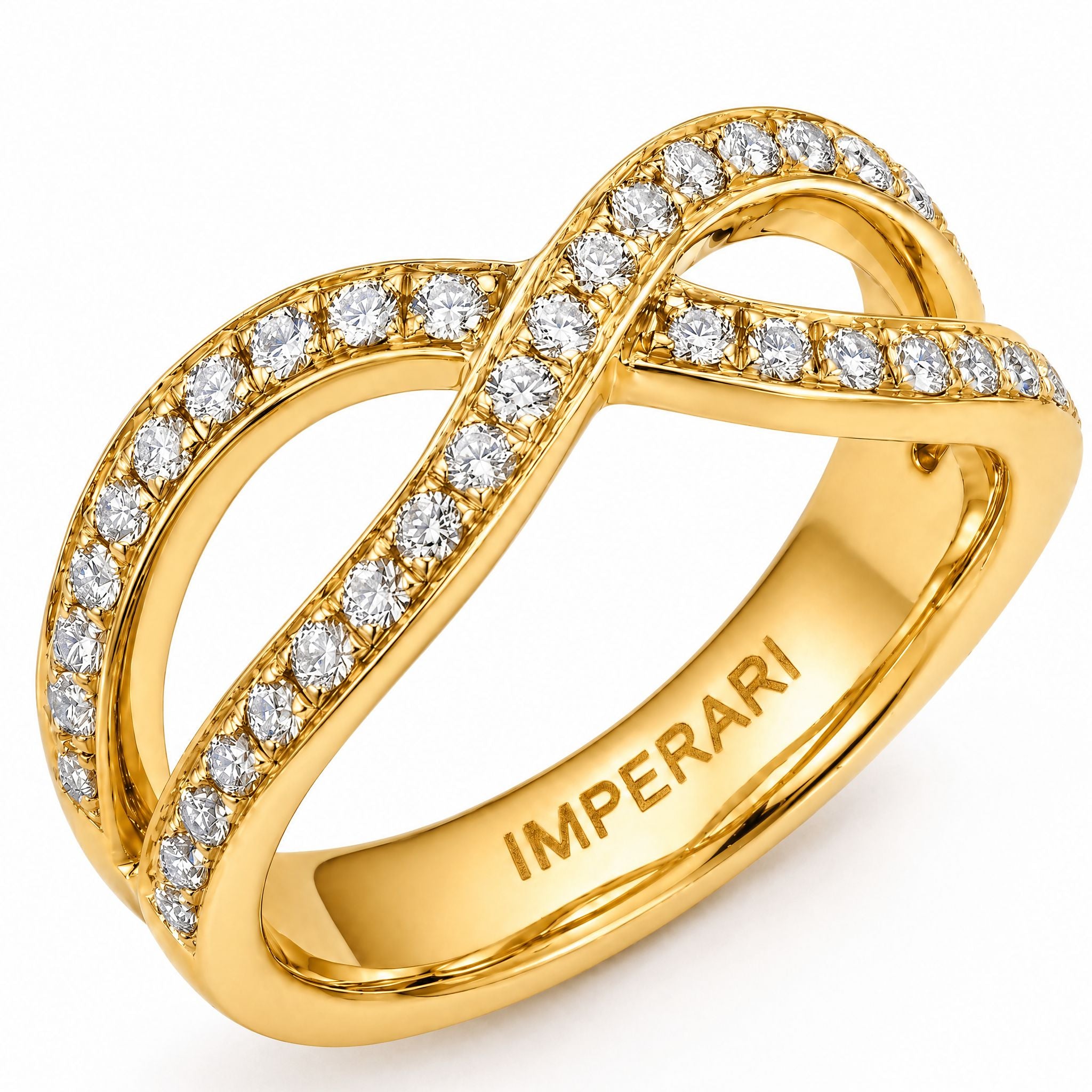 IMPERARI INFINITA – DIAMOND RING YELLOW GOLD