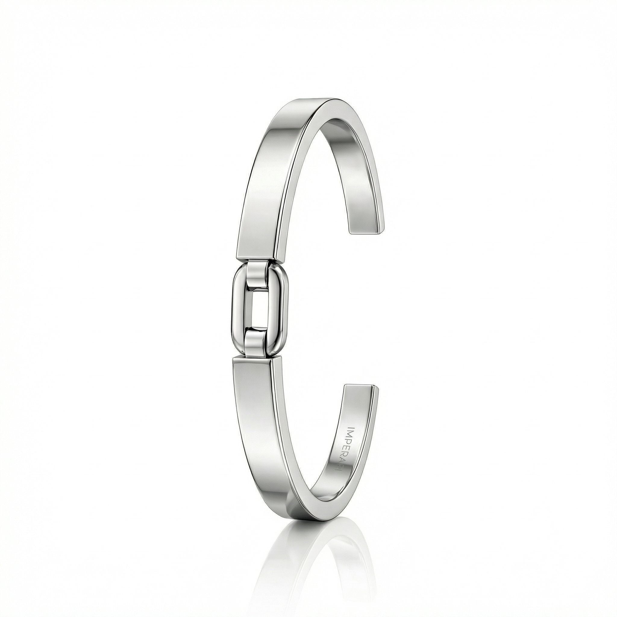 IMPERARI LINK CUFF - WHITE GOLD